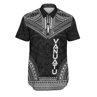 Vanuatu Polynesian Chief Shirt - Black Version Men Black - Polynesian Pride