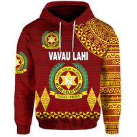 (VAVAU LAHI) Tonga Vavau High School Hoodie Simple Style Maroon LT8 - Polynesian Pride