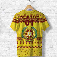 Custom Vavau High School Christmas T Shirt Simple Style Gold LT8 - Polynesian Pride