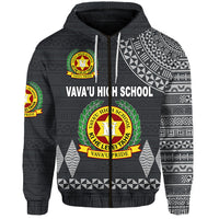 Tonga Vavau High School Zip Hoodie Simple Style Dark Grey LT8 - Polynesian Pride