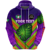 Custom Fiji Vuci Rugby Club Zip Hoodie Creative Style Purple LT8 - Polynesian Pride