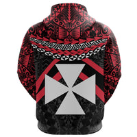 Wallis and Futuna Polynesian Hoodie Vibes Version - Polynesian Pride