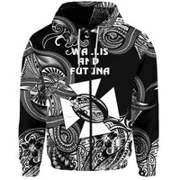 Custom Wallis and Futuna Polynesian Zip Hoodie Unique Style Black LT8 - Polynesian Pride