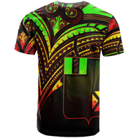 Wallis and Futuna T Shirt Reggae Color Cross Style - Polynesian Pride