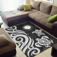 Northern Mariana Islands Area Rug - White Tentacle Turtle - Polynesian Pride