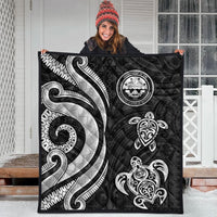 Federated States of Micronesia Premium Quilt - White Tentacle Turtle - Polynesian Pride
