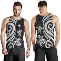 Marshall Islands Men's Tank Top - White Tentacle Turtle - Polynesian Pride