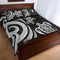 Yap Quilt Bed Set - White Tentacle Turtle - Polynesian Pride