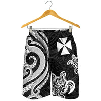 Wallis and Futuna Men's Short - White Tentacle Turtle - Polynesian Pride