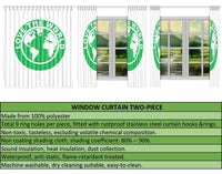 Cook Islands Window Curtain - Blue Turtle Hibiscus - Polynesian Pride