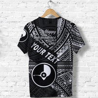 Custom FSM Yap T Shirt Happy Independence Day Original Vibes Black LT8 - Polynesian Pride