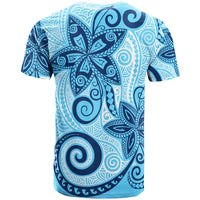 Northern Mariana Islands T Shirt Tribal Plumeria Pattern - Polynesian Pride