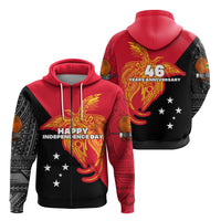 Papua New Guinea Zip Hoodie Independence Day Flag Style LT16 - Polynesian Pride