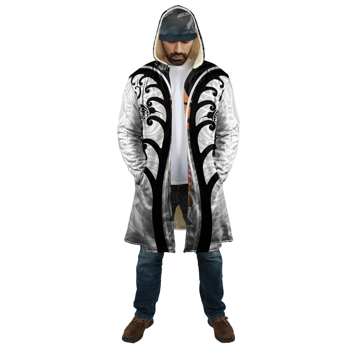 Aotearoa New Zealand Maori Fern Tattoo Cloak - Polynesian Pride