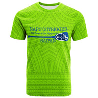 NAPU Outrigger Canoe Club T Shirt LT12 Green - Polynesian Pride