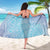Baby Blue Gradient Polynesia Sarong Hawaiian Tribal Hammerhead Shark Tattoo LT14