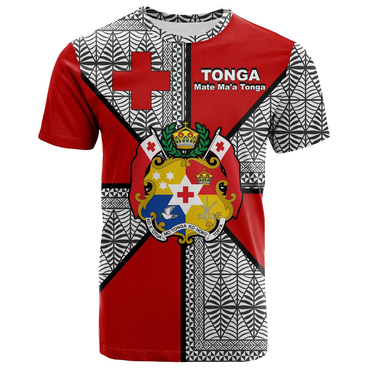 Mate Maa Tonga T Shirt Tongan Patterns LT20 Unisex Green - Polynesian Pride