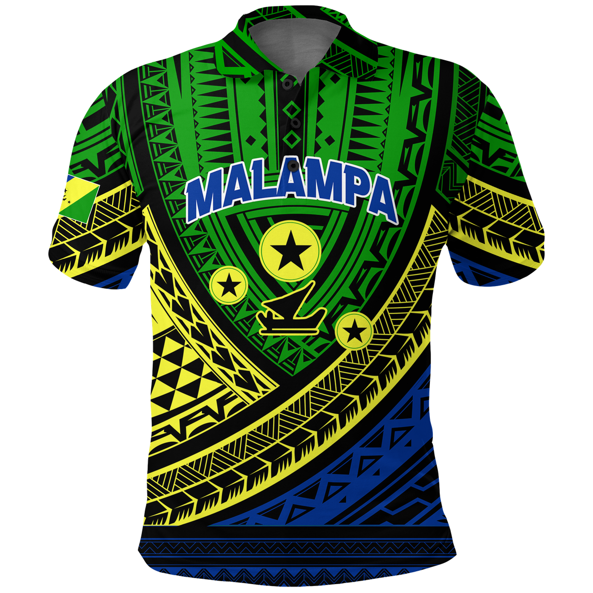 Custom Vanuatu Malampa Province Tribal Pattern Polo Shirt LT12 Green - Polynesian Pride