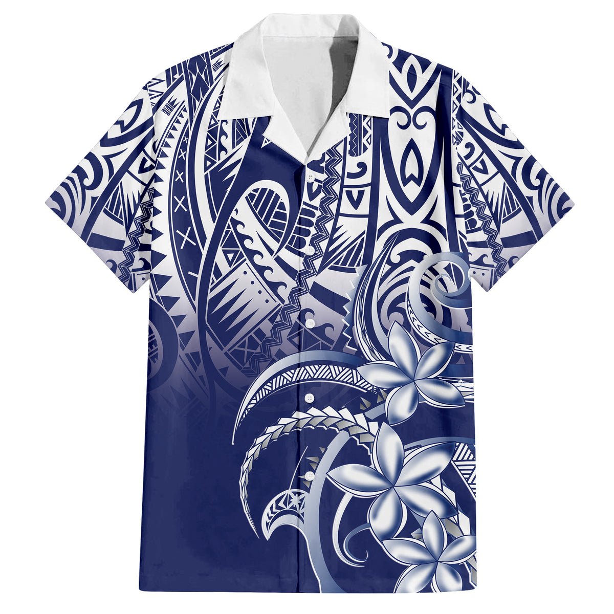 Polynesian Pride Hawaiian Shirt Polynesia Tribal Royal Blue LT14