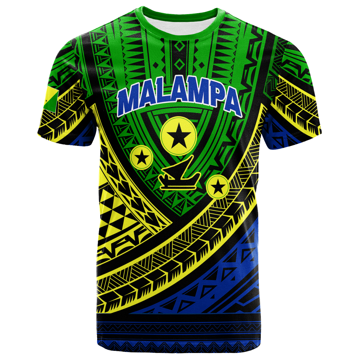 Custom Vanuatu Malampa Province Tribal Pattern T Shirt LT12 Green - Polynesian Pride