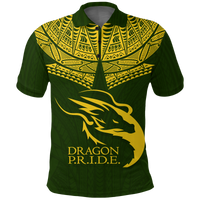 Hawaii Honokaa High and Intermediate School Polo Shirt LT12 Unisex Green - Polynesian Pride