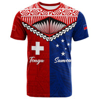 Tonga Combine Samoa Pride T Shirt LT12 Red - Polynesian Pride