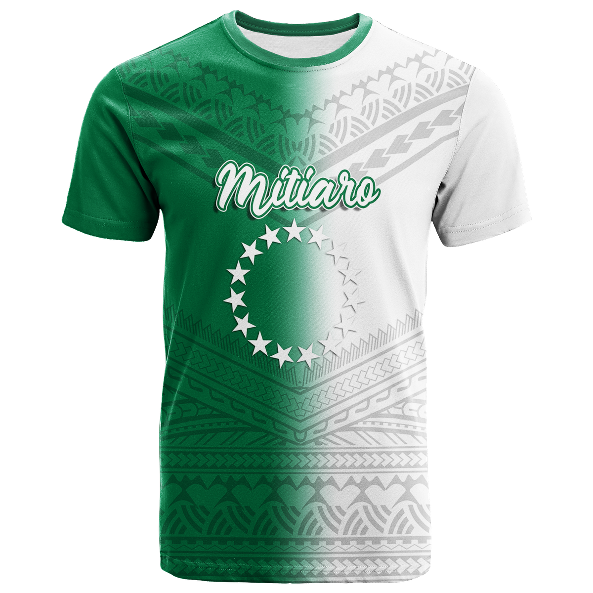 Custom Mitiaro Cook Islands Pride T Shirt LT12 Unisex Green - Polynesian Pride