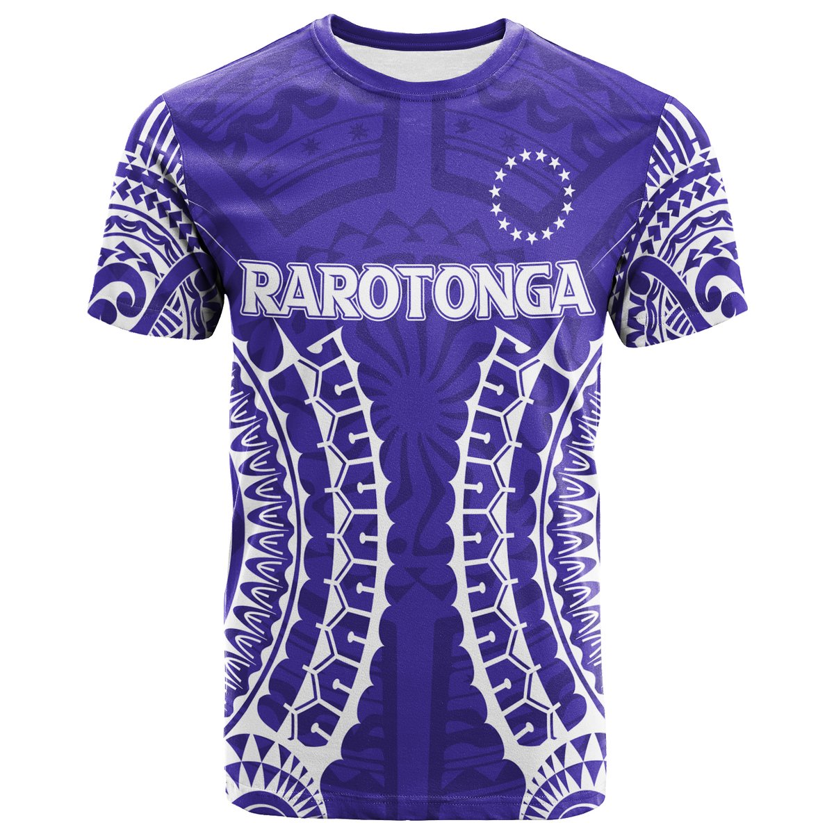 Custom Cook Islands Rarotonga T Shirt Purple Tribal Pattern LT12 Purple - Polynesian Pride