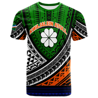 Kwajalein Atoll Tribal Pattern T Shirt LT12 Unisex Green - Polynesian Pride