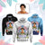 Custom Photo Guam Chamorro Hoodie Tribal Latte Stone With Dolphins CTM05