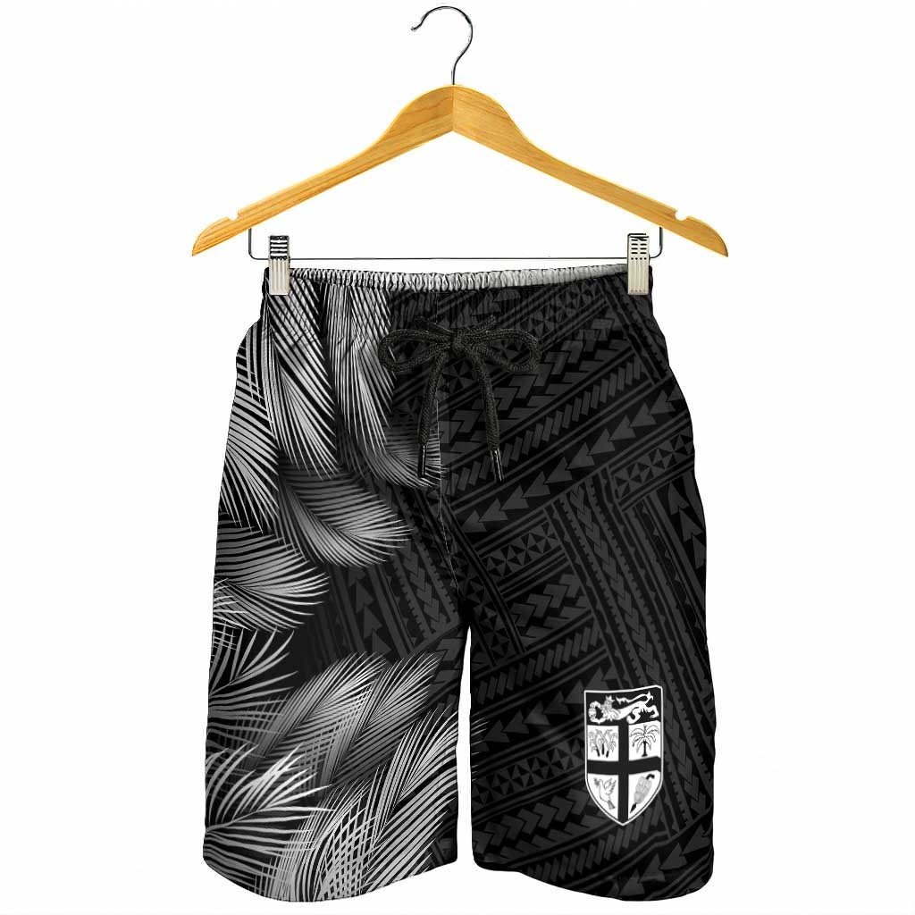 2026 Autumn Rugby Nations Fiji Shorts for Men Fijian Palm Leaf Tapa Tribal Inspired LT9 - Polynesian Pride