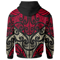 Maori ll Over Hoodie Polynesian Patterns Style Hoodie - Polynesian Pride