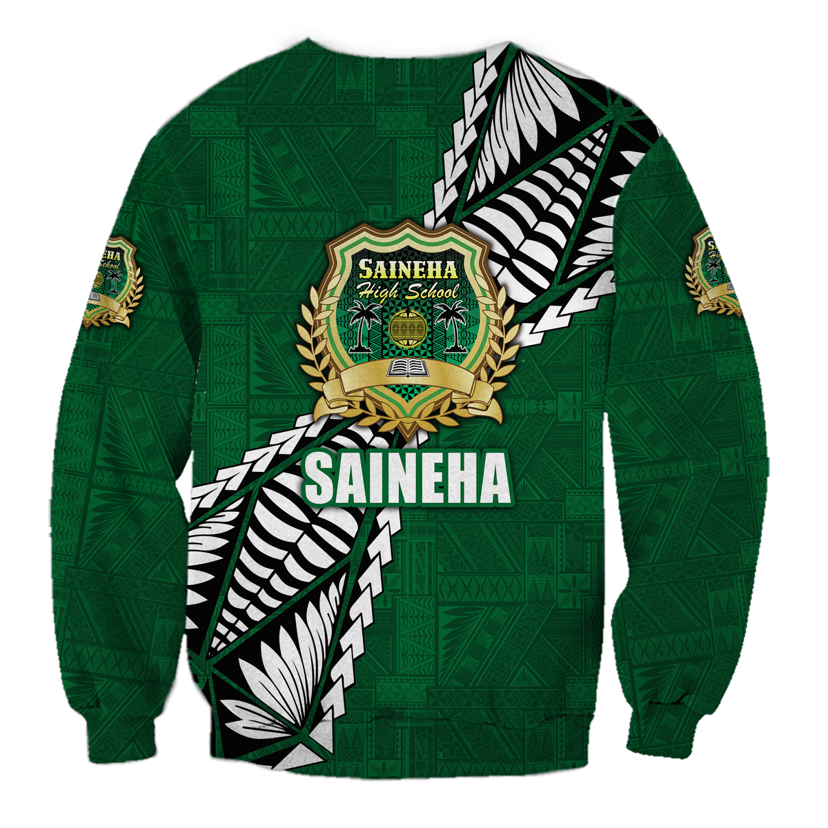 Tonga Saineha High School Tongan Patterns Sweatshirt - LT12 - Polynesian Pride