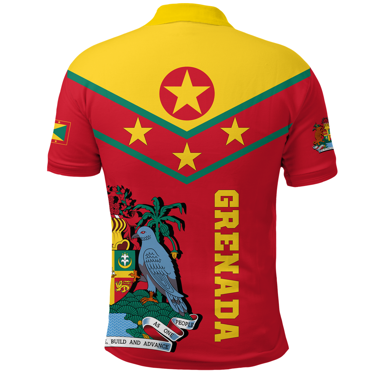 Grenada Polo Shirt Proud Grenadian LT12 - Polynesian Pride