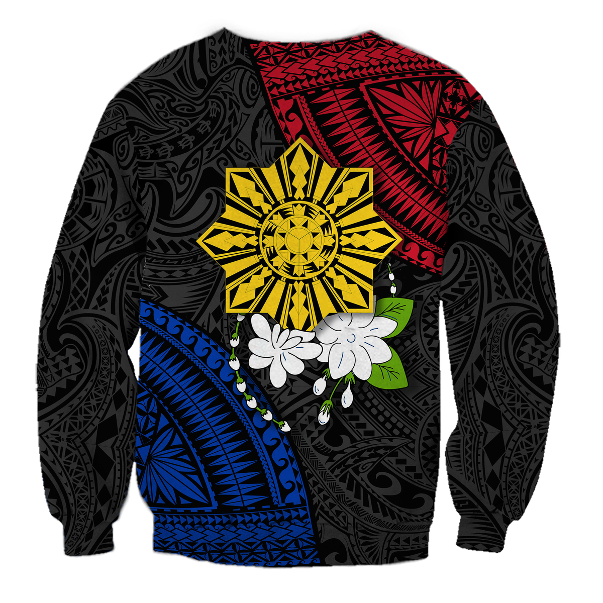 Philippines Sampaguita Filipino Sun Sweatshirt - LT12 - Polynesian Pride