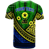 Custom Vanuatu Malampa Province Tribal Pattern T Shirt LT12 - Polynesian Pride