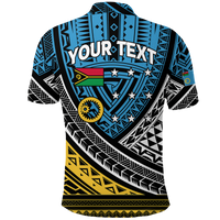 Custom Vanuatu Sanma Province Tribal Pattern Polo Shirt LT12 - Polynesian Pride