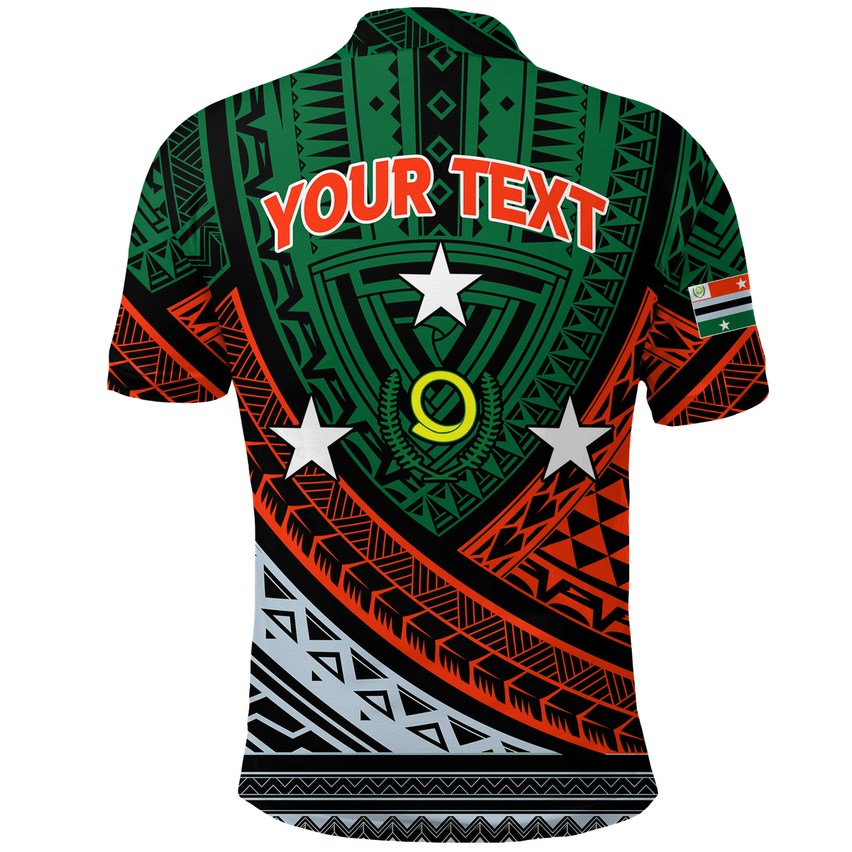 Custom Vanuatu Penama Province Tribal Pattern Polo Shirt LT12 - Polynesian Pride