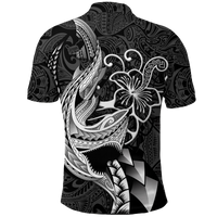 Polynesian Shark Tattoo Hawaii Tribal Polo Shirt LT12 - Polynesian Pride