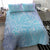 Baby Blue Gradient Polynesia Bedding Set Hawaiian Tribal Hammerhead Shark Tattoo LT14