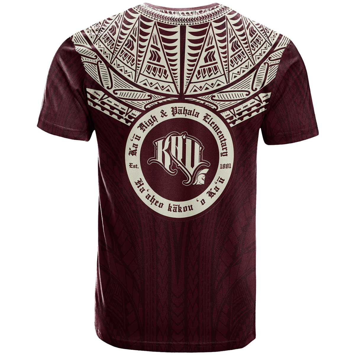 Hawaii Kau High & Pahala Elementary School Pride T Shirt LT12 - Polynesian Pride