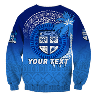(Custom Personalised) Fiji Tapa Tribal Coconut Tree Sweatshirt - LT12 - Polynesian Pride