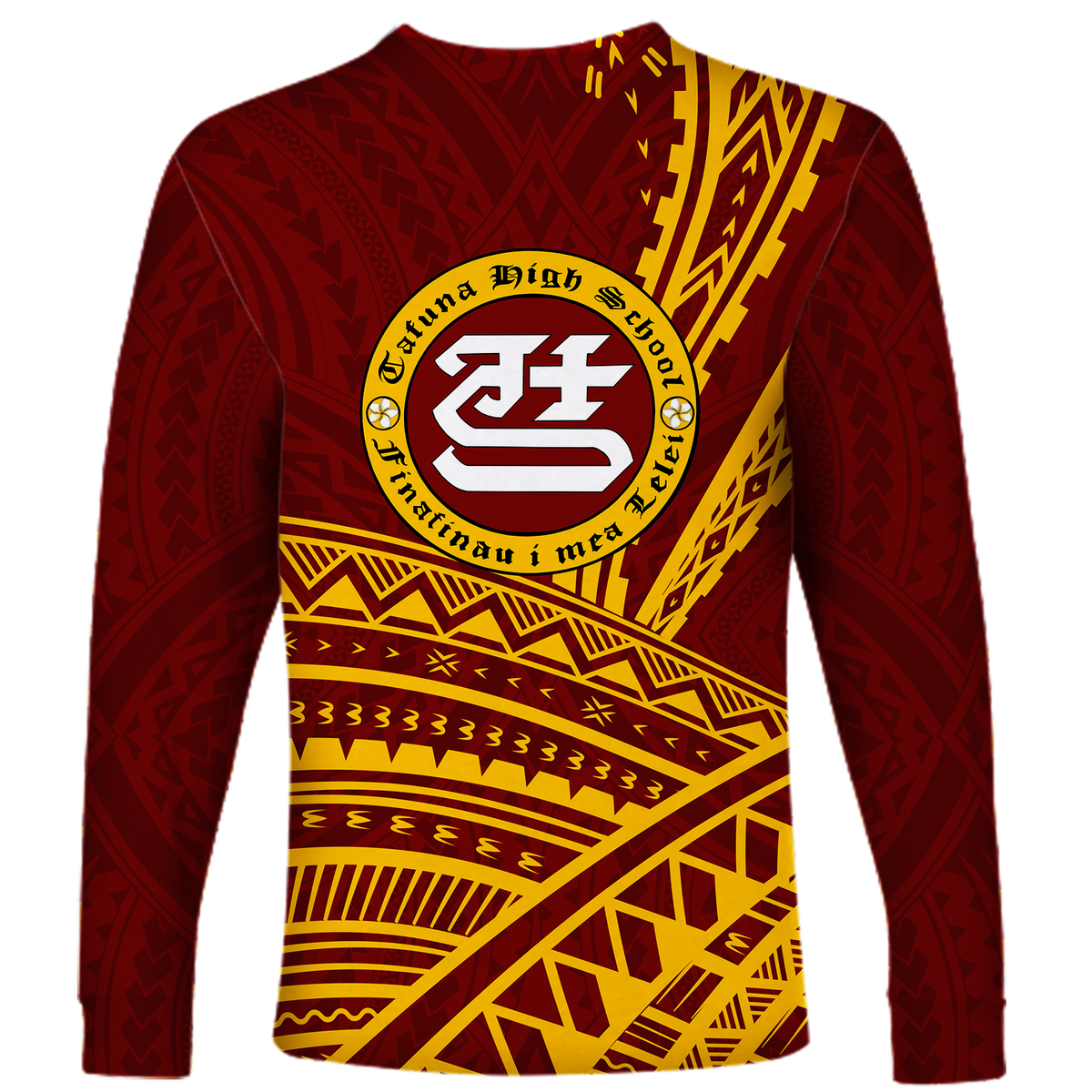 (Custom Personalised) Tafuna High School American Samoa Pride Long Sleeve Shirt - LT12 - Polynesian Pride