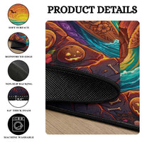 3D Illusion Hawaii King Skeleton Round Carpet