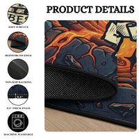 3D Illusion Hawaii Shaka Sign Skeleton Good Vibes Round Carpet