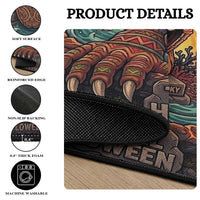 3D Illusion Hawaii Tiki Tropical Round Carpet