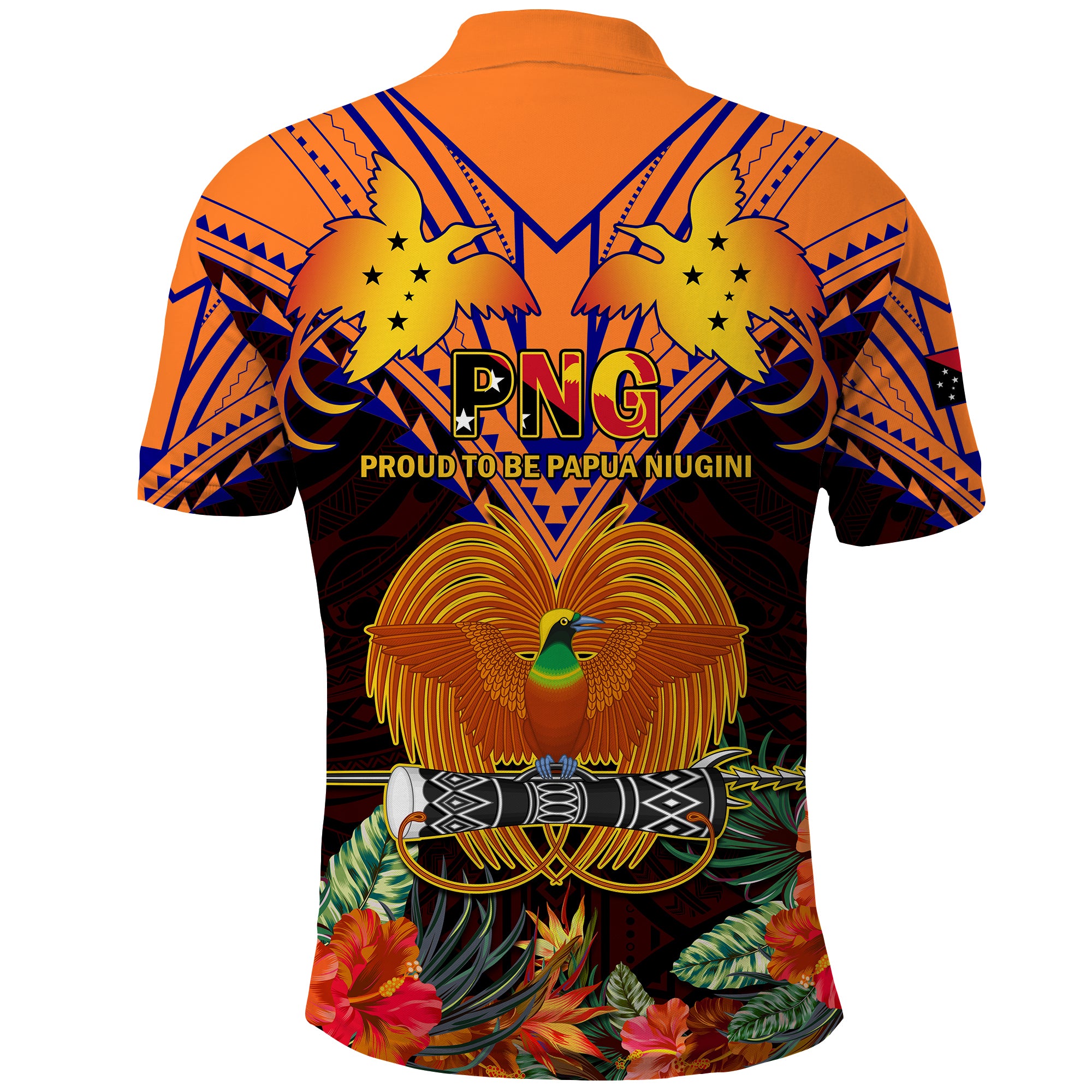 CUSTOMER REQUEST- Ezekiel Tewong - 31/12/2024 - Black Polo Shirt - LT14 - Polynesian Pride