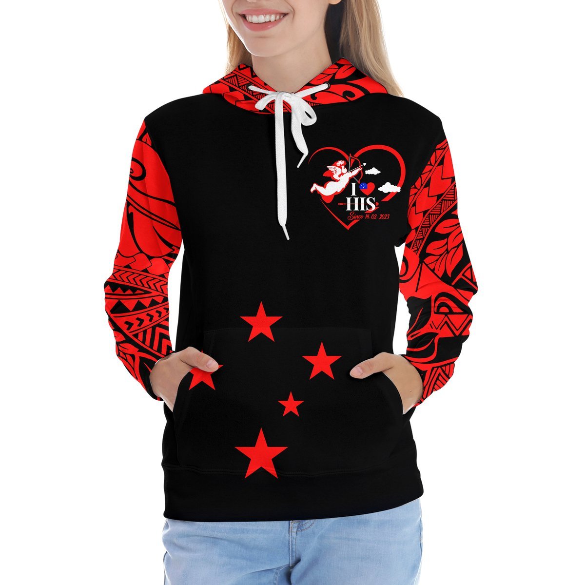 Samoa Valentine Day Couple Hoodie LT2 - Polynesian Pride