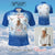 Custom Photo Memorial Forever in our Heart Polo Shirt Mixed Polynesian Pattern CTM09