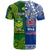 Custom Samoa Rugby and Australia Rugby T Shirt Toa Samoa Mix Kangaroos Pacific LT14 - Polynesian Pride